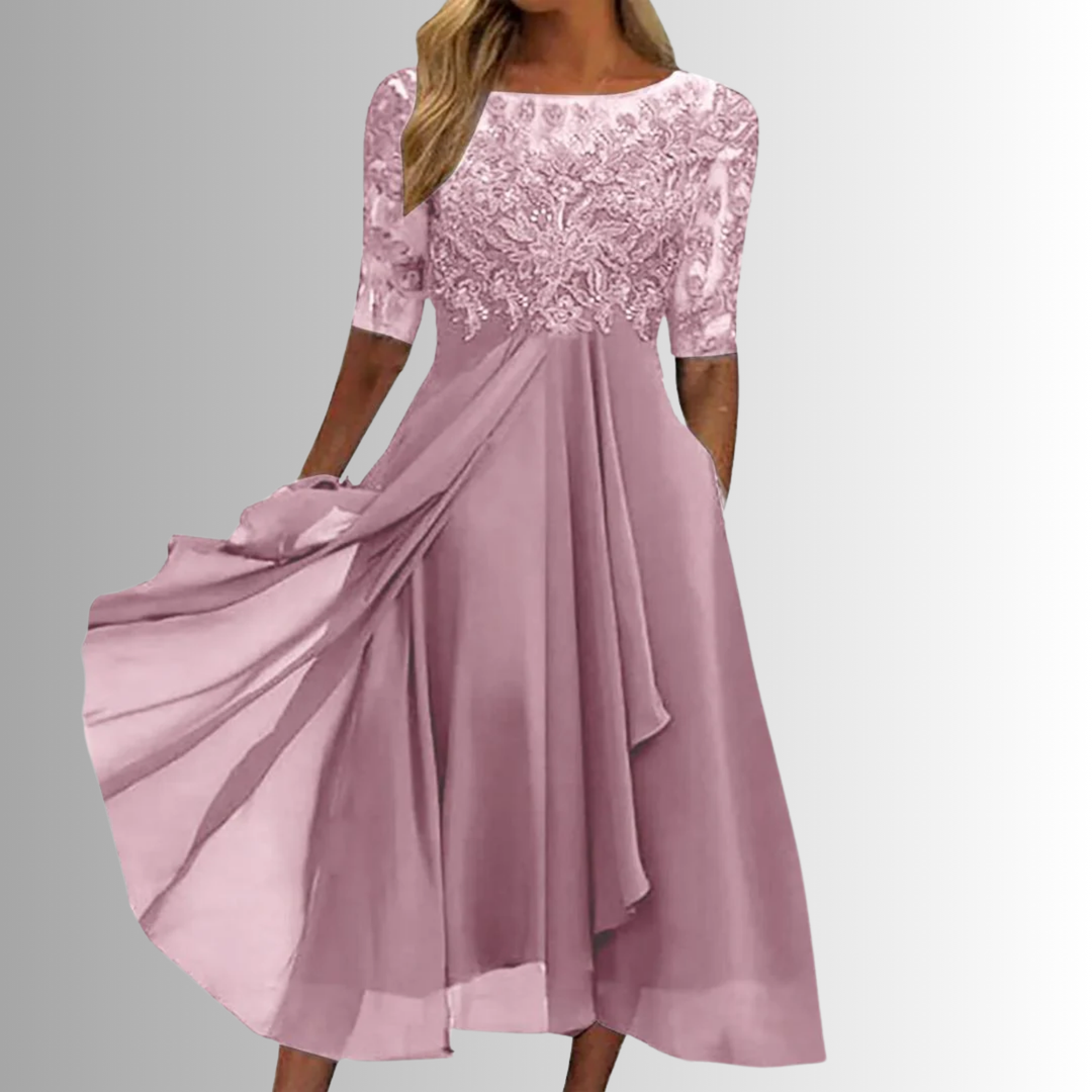 Charlotte | Women’s Summer Lace Midi Elegant Dress