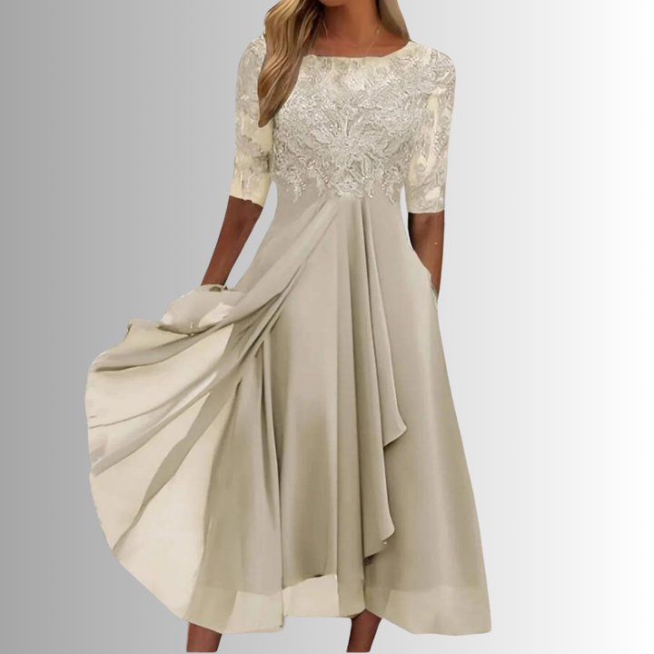 Charlotte | Women’s Summer Lace Midi Elegant Dress