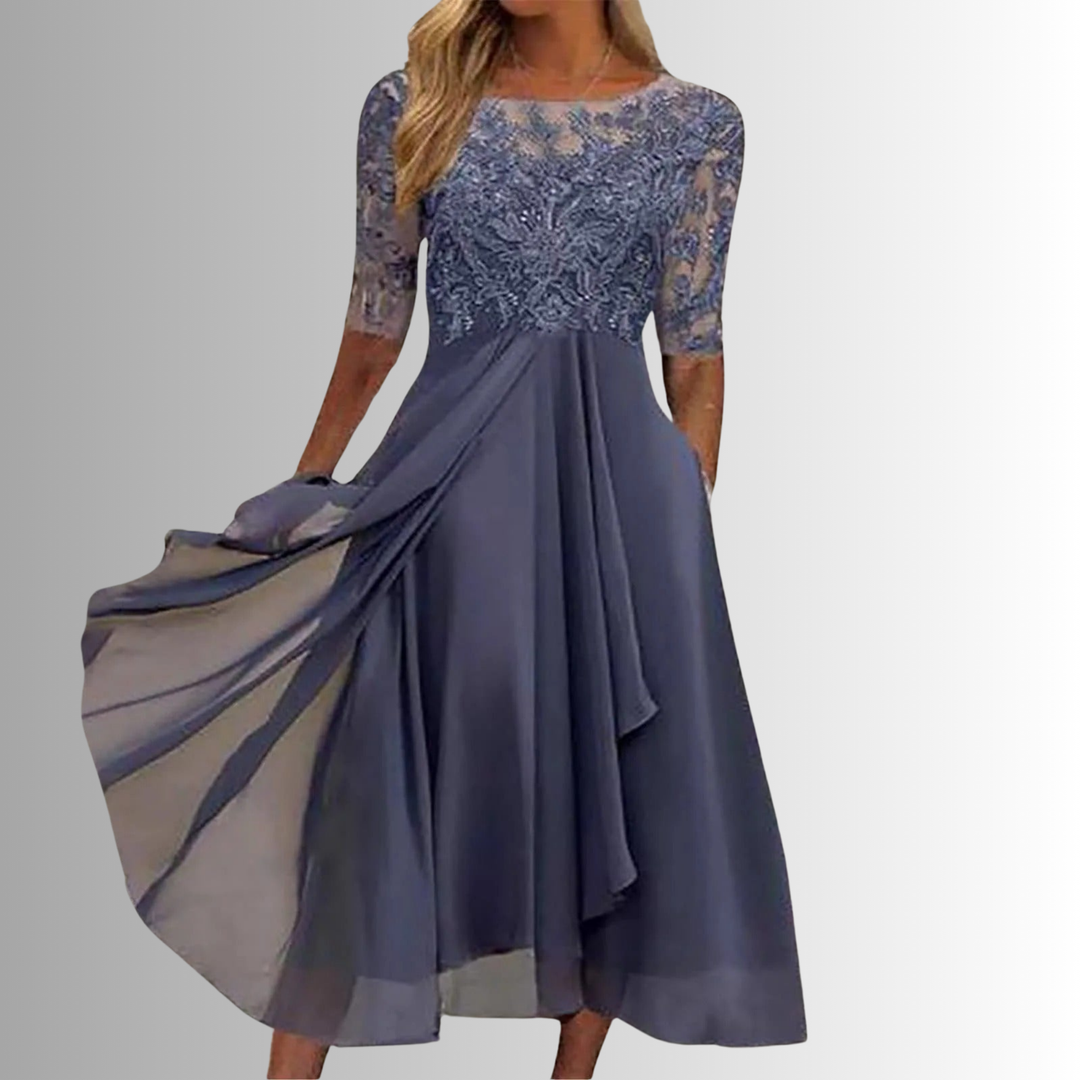 Charlotte | Women’s Summer Lace Midi Elegant Dress