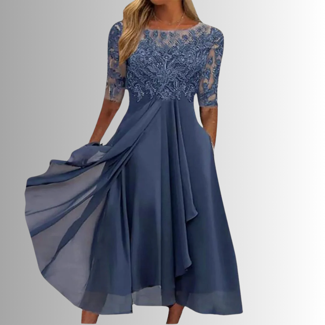 Charlotte | Women’s Summer Lace Midi Elegant Dress