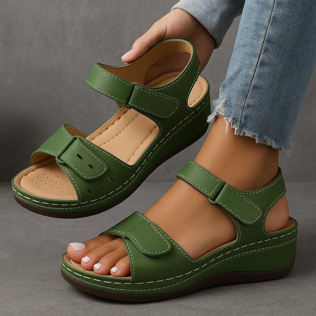 Chloe | Orthopedic Sandals Women's Wedge Comfort Adjustable Straps