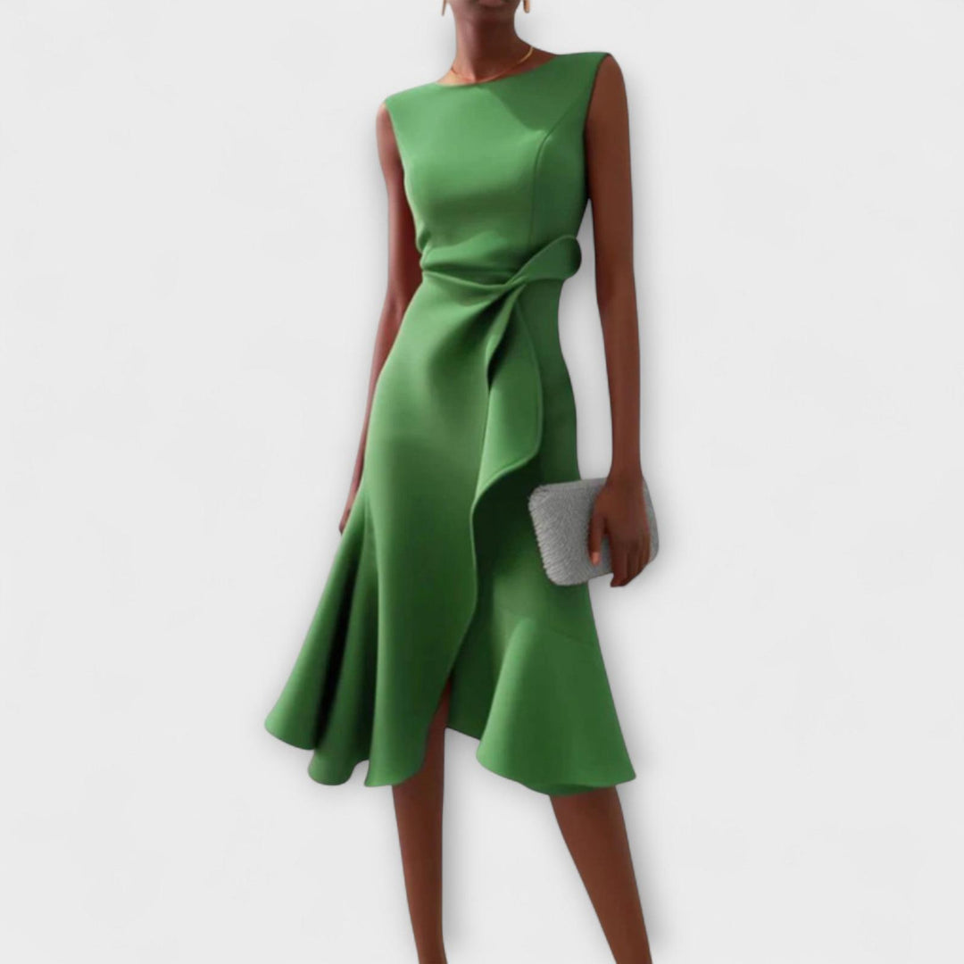 Chloe | Women’s Summer Midi Elegant Ruffle Dress