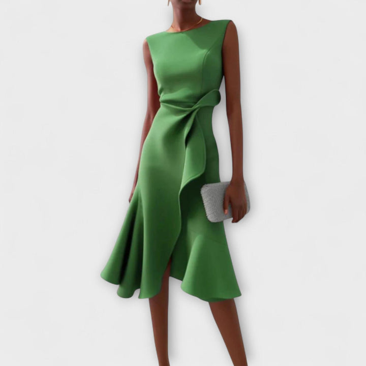 Chloe | Women’s Summer Midi Elegant Ruffle Dress