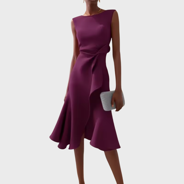 Chloe | Women’s Summer Midi Elegant Ruffle Dress