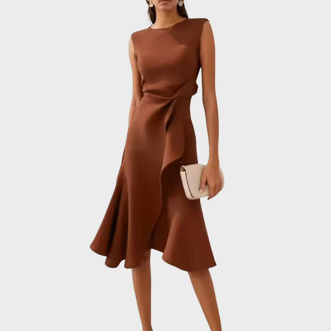 Chloe | Women’s Summer Midi Elegant Ruffle Dress