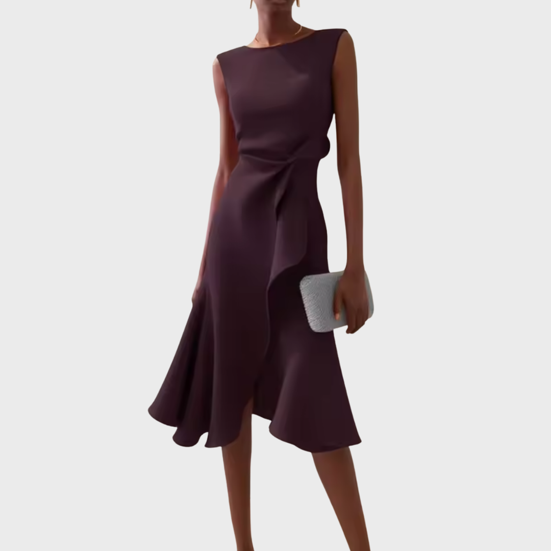 Chloe | Women’s Summer Midi Elegant Ruffle Dress