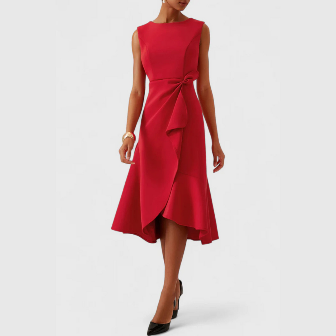 Chloe | Women’s Summer Midi Elegant Ruffle Dress