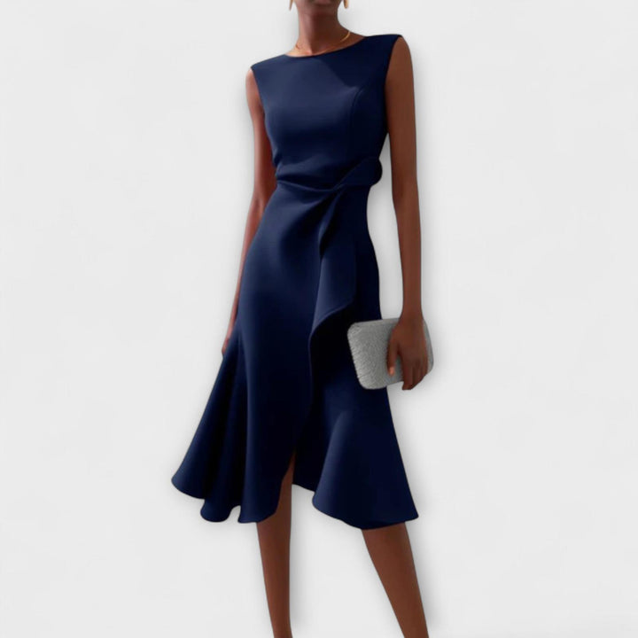 Chloe | Women’s Summer Midi Elegant Ruffle Dress