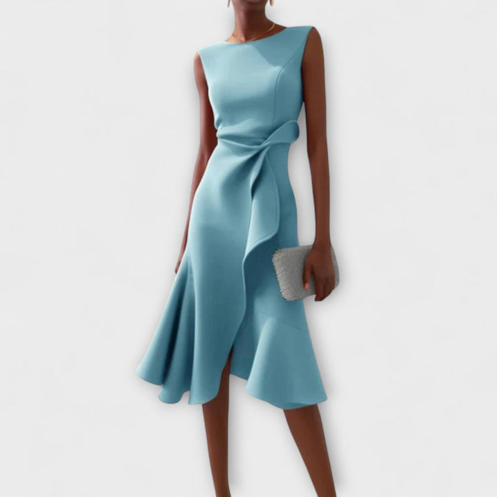 Chloe | Women’s Summer Midi Elegant Ruffle Dress