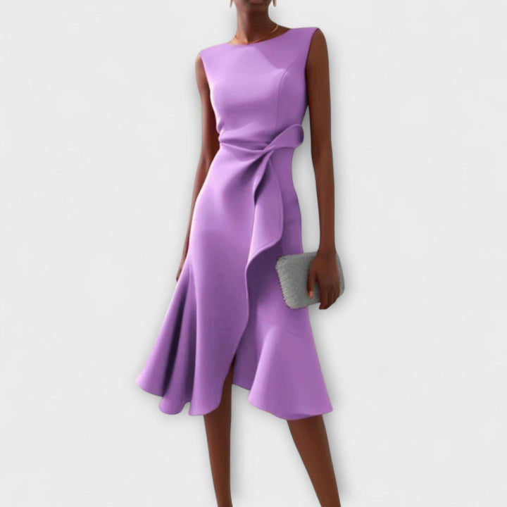 Chloe | Women’s Summer Midi Elegant Ruffle Dress