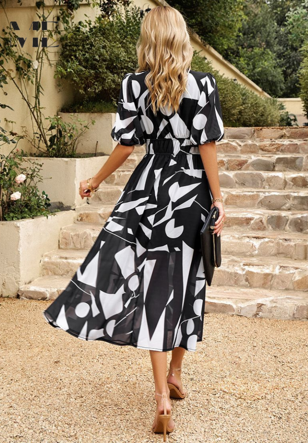 Claire | Women’s Summer Midi Floral Flowing Dress