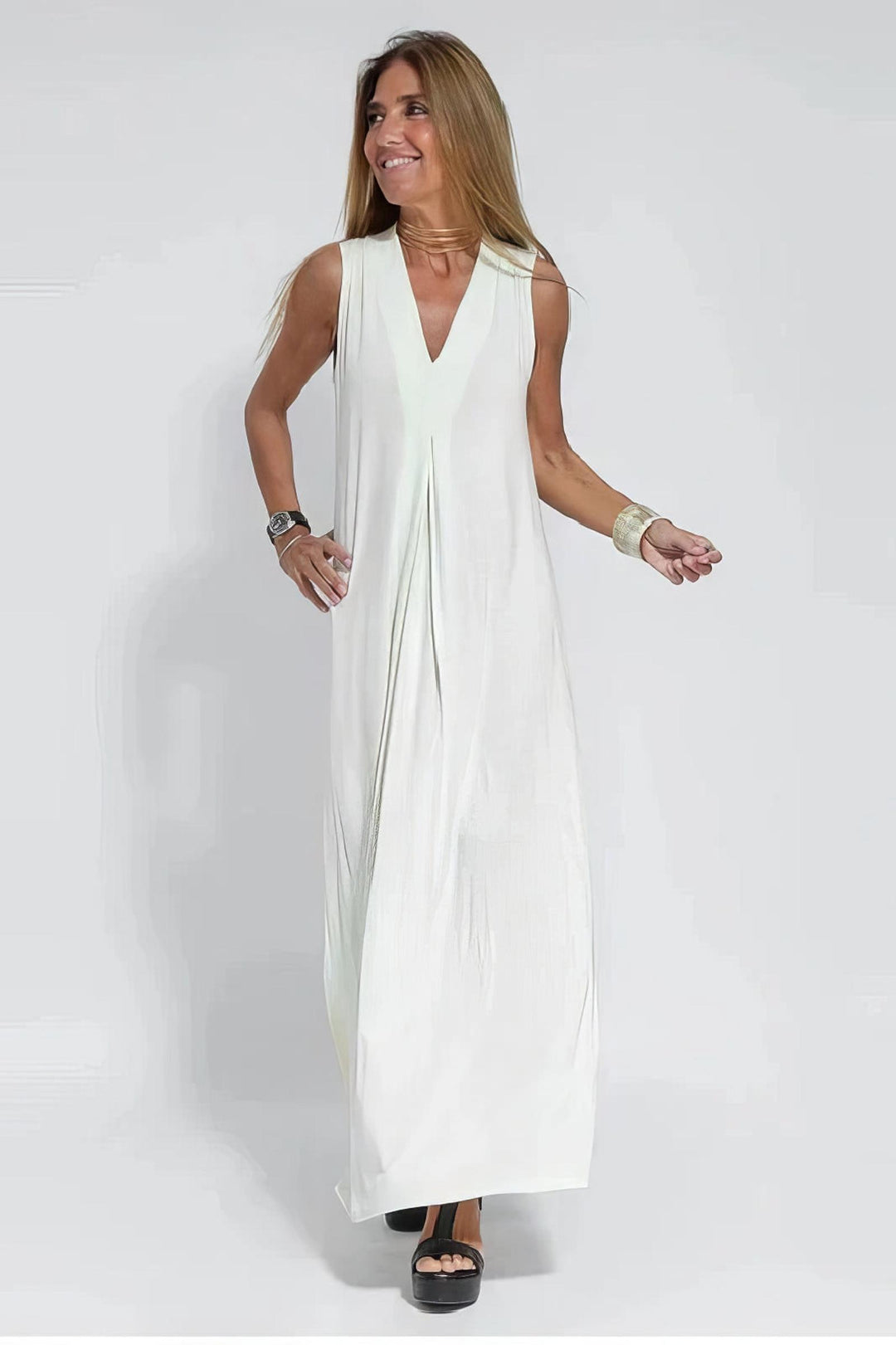 Claire | Women's Summer Midi Relaxed Pocket Dress