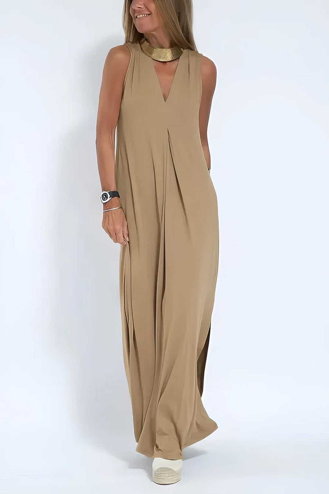 Claire | Women's Summer Midi Relaxed Pocket Dress