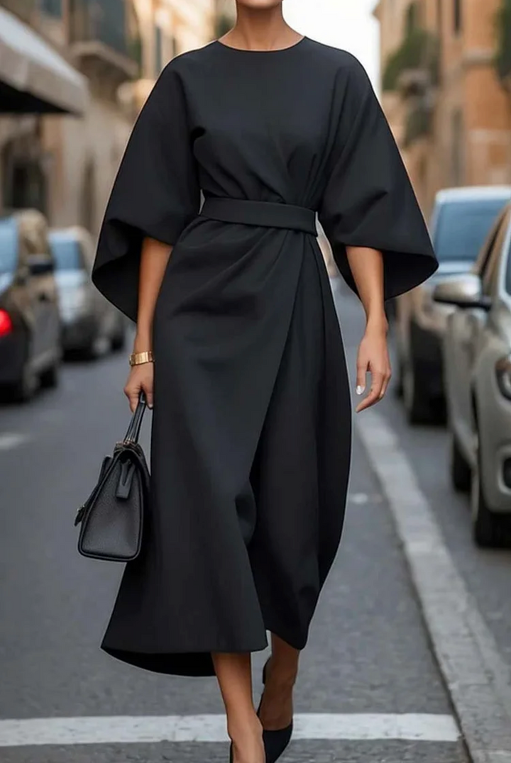 Clara | Women's Summer Batwing Sleeve Midi Wrap Dress