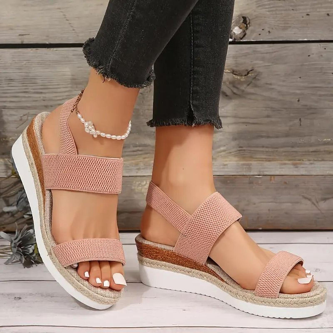 Daisy | Women's Stretch Strap Platform Comfort Sandals