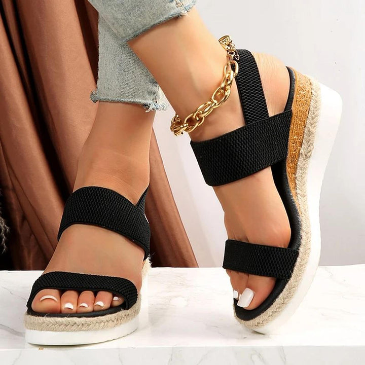 Daisy | Women's Stretch Strap Platform Comfort Sandals