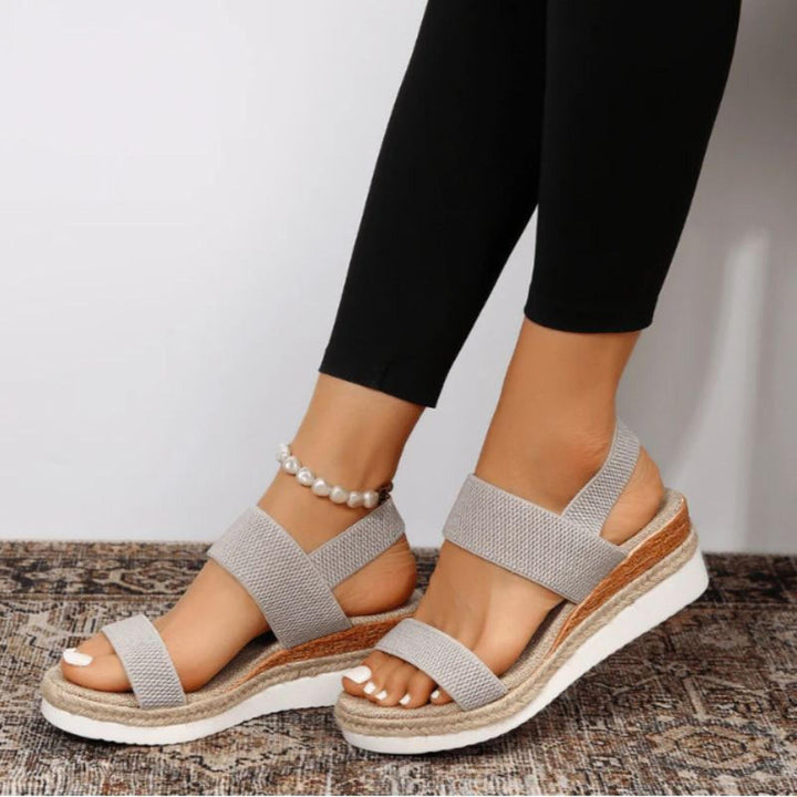 Daisy | Women's Stretch Strap Platform Comfort Sandals