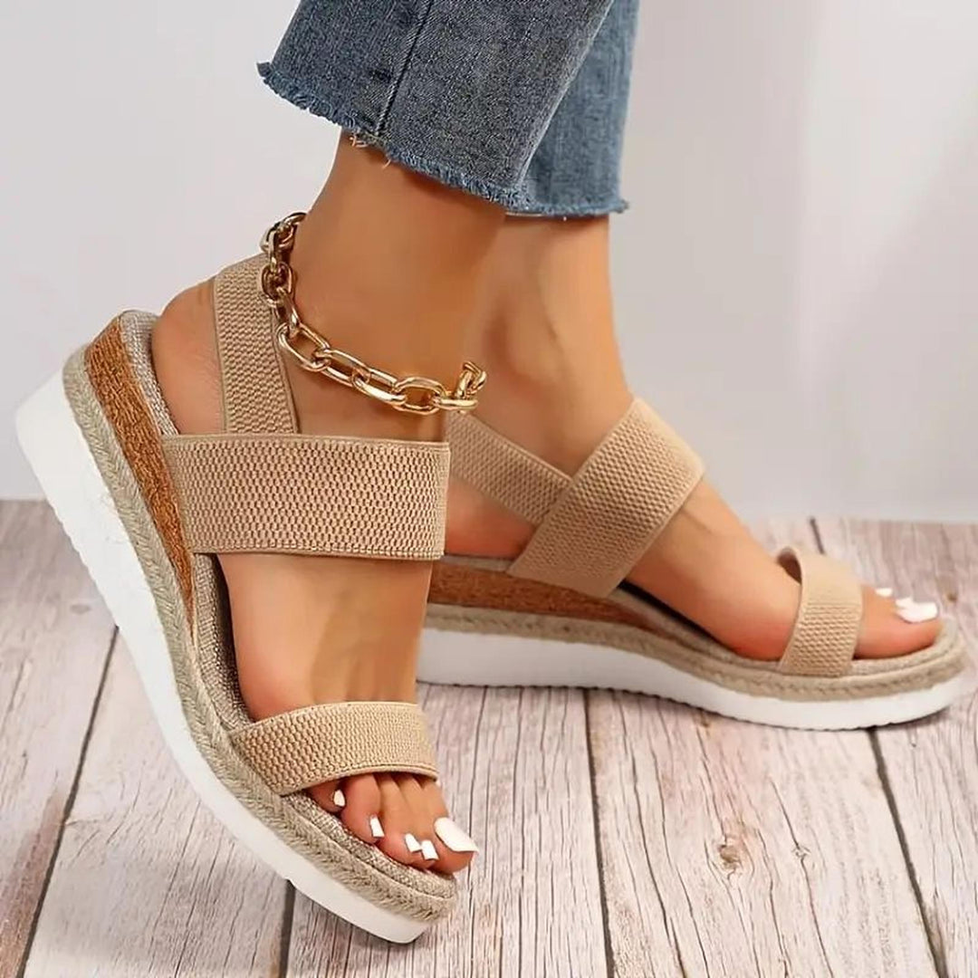 Daisy | Women's Stretch Strap Platform Comfort Sandals