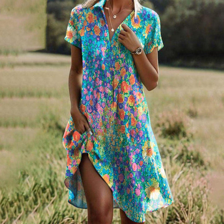 Dakota | Women’s Summer Midi Polka Dot Casual Dress