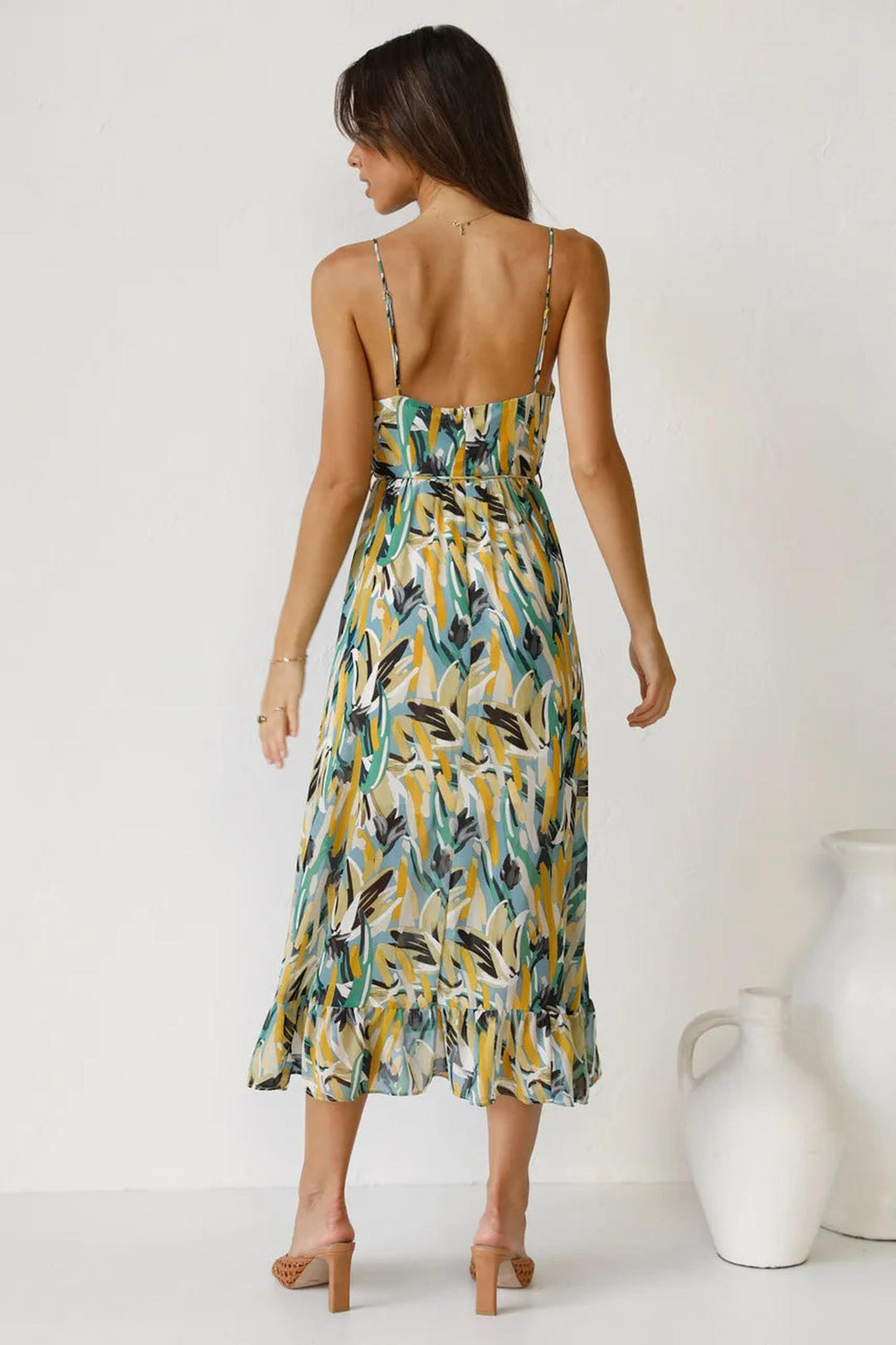 Dana | Women's Summer Midi Printed Flowing Dress