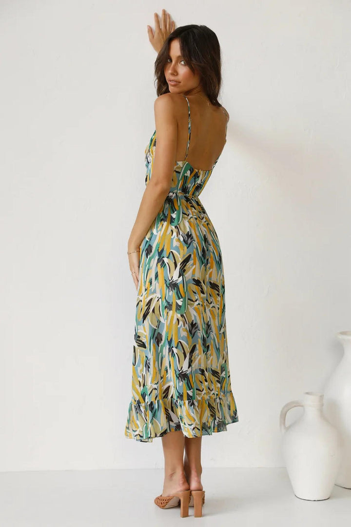Dana | Women's Summer Midi Printed Flowing Dress
