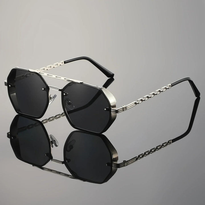 Daniel | Sunglasses Gradient Gold Chain Aviator UV400 Protection
