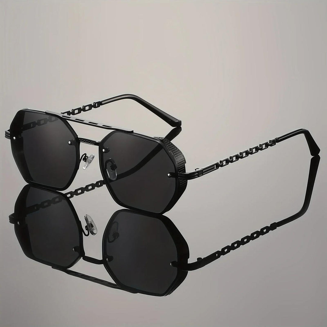 Daniel | Sunglasses Gradient Gold Chain Aviator UV400 Protection