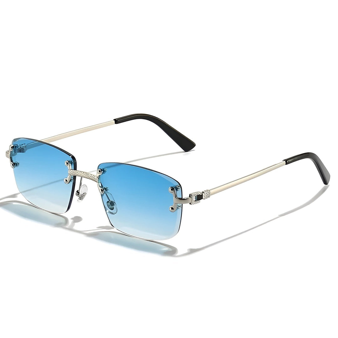 Daniel | Sunglasses Rimless Gradient Lenses Gold Frame UV400