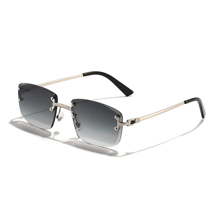 Daniel | Sunglasses Rimless Gradient Lenses Gold Frame UV400