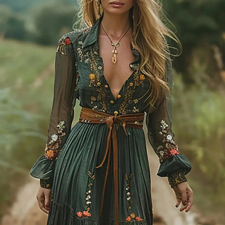 Destiny | Women’s Summer Maxi Embroidered Boho Dress