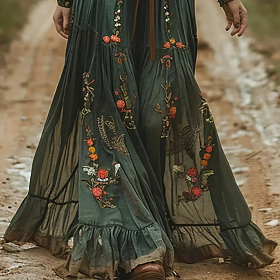 Destiny | Women’s Summer Maxi Embroidered Boho Dress