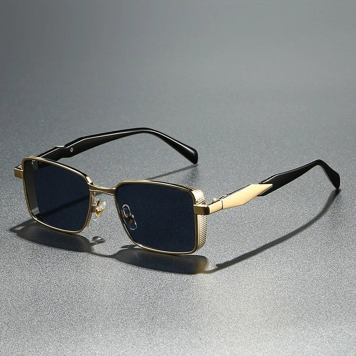 Eleanor | Sunglasses Square Frame Metal Gold Rectangle UV400
