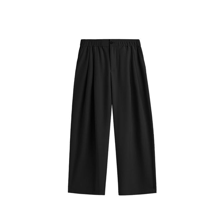 Elijah | Men's Linen Wide Leg Drawstring Pants Pleated Relaxed Fit