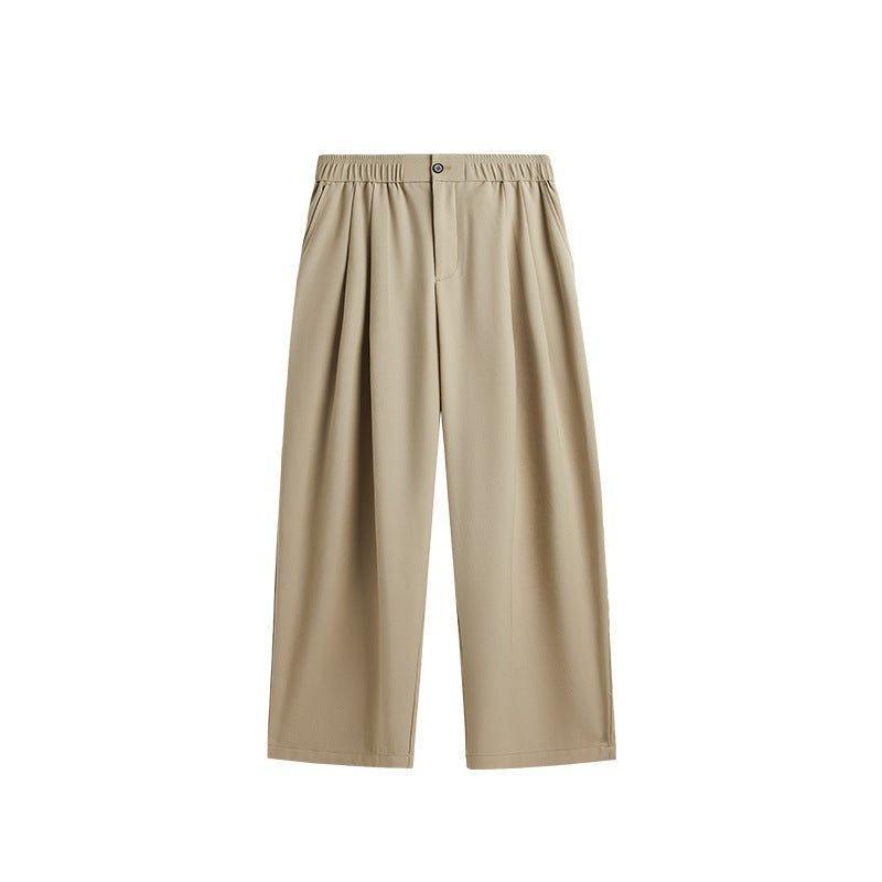 Elijah | Men's Linen Wide Leg Drawstring Pants Pleated Relaxed Fit