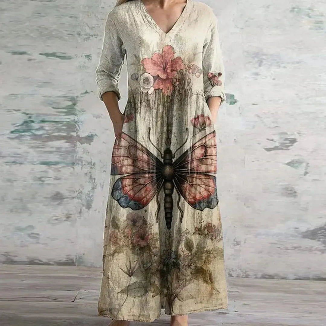 Elizabeth | Women’s Summer Maxi Patchwork Floral Dress