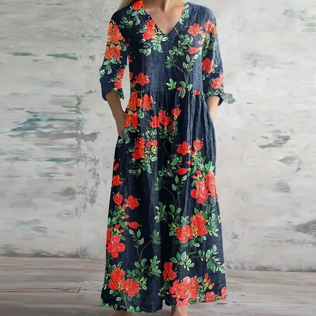 Elizabeth | Women’s Summer Maxi Patchwork Floral Dress
