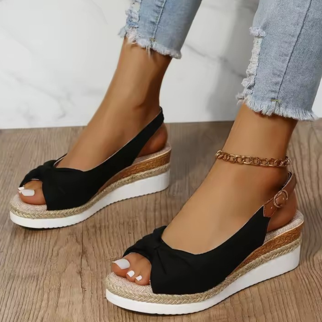 Emma | Women's Cross Strap Slingback Espadrilles Sandals