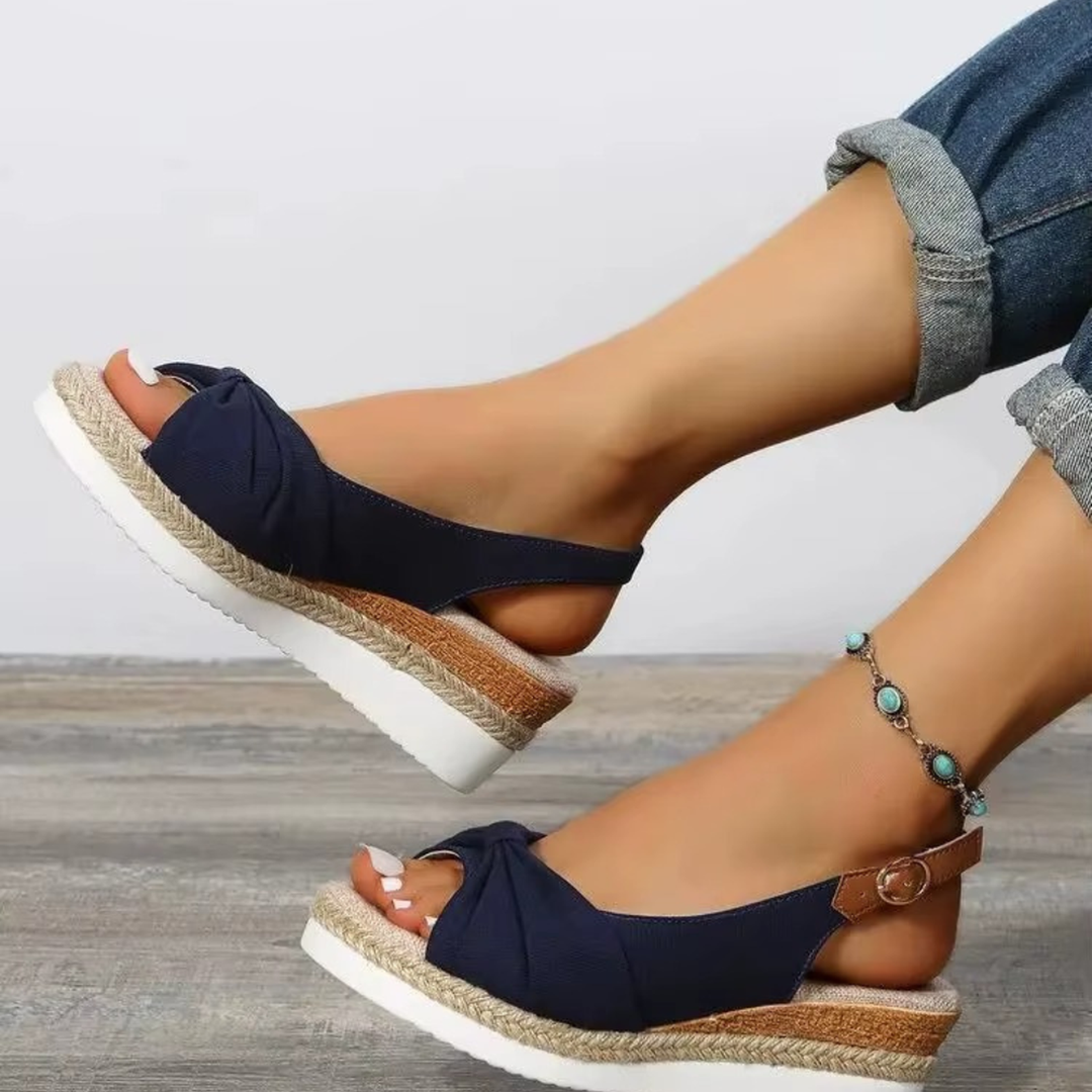 Emma | Women's Cross Strap Slingback Espadrilles Sandals