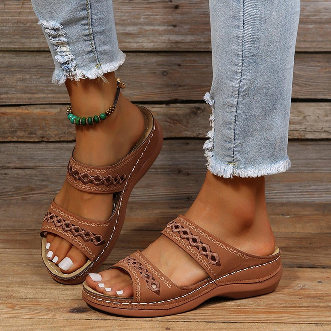Erica | Women's Cutout Strap Casual Comfort Sandals
