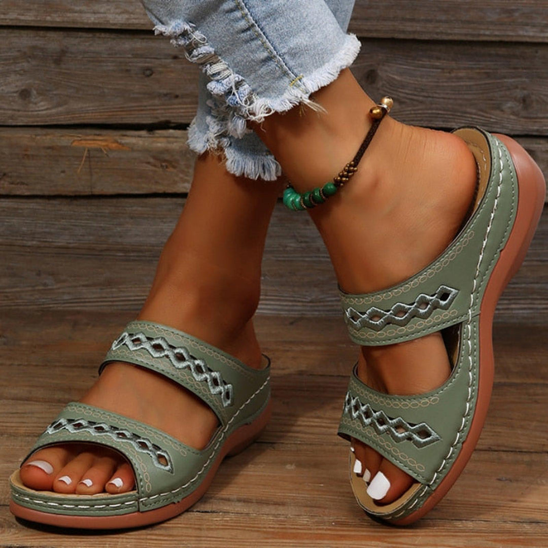 Erica | Women's Cutout Strap Casual Comfort Sandals