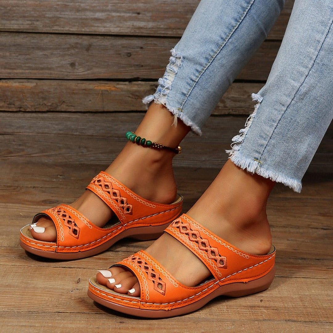 Erica | Women's Cutout Strap Casual Comfort Sandals