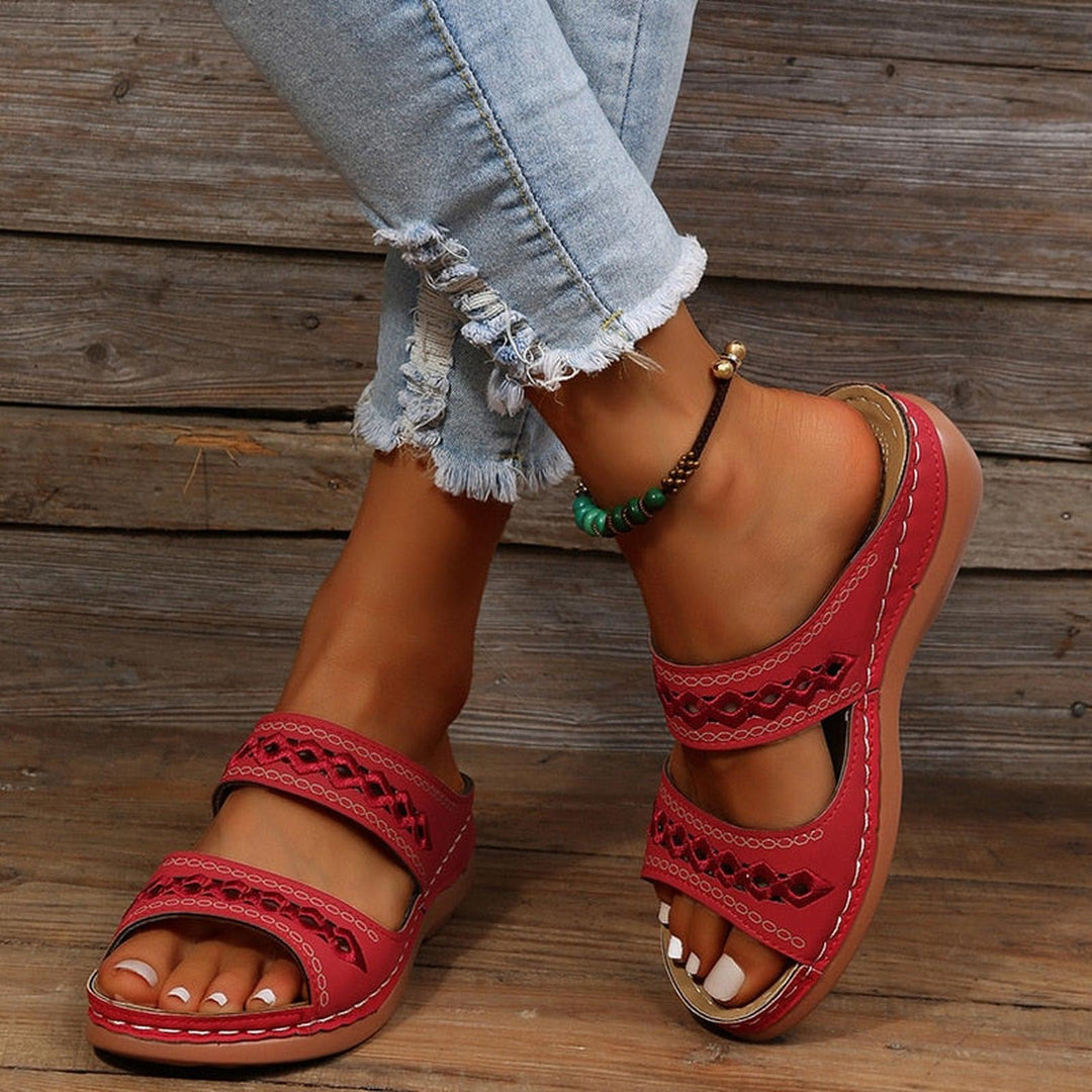 Erica | Women's Cutout Strap Casual Comfort Sandals