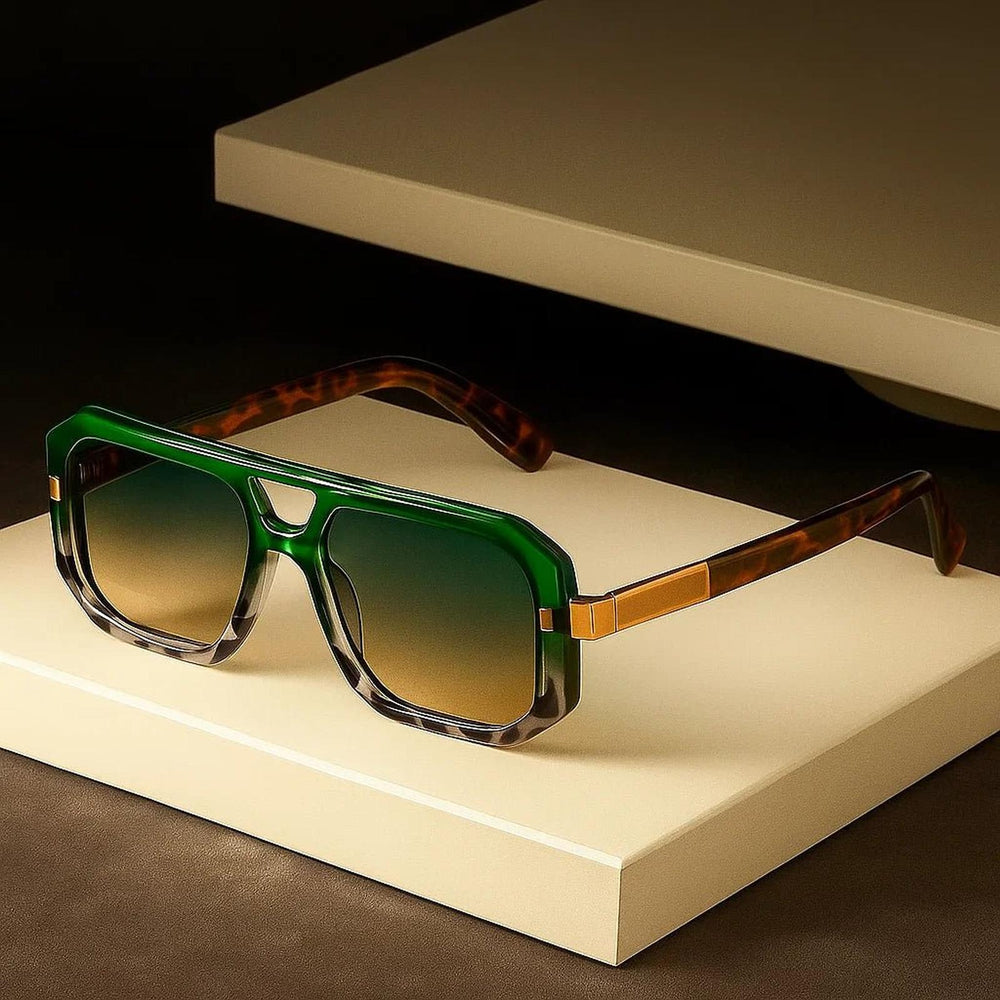 Ethan | Sunglasses Retro Aviator UV400 Protection Gold Accents