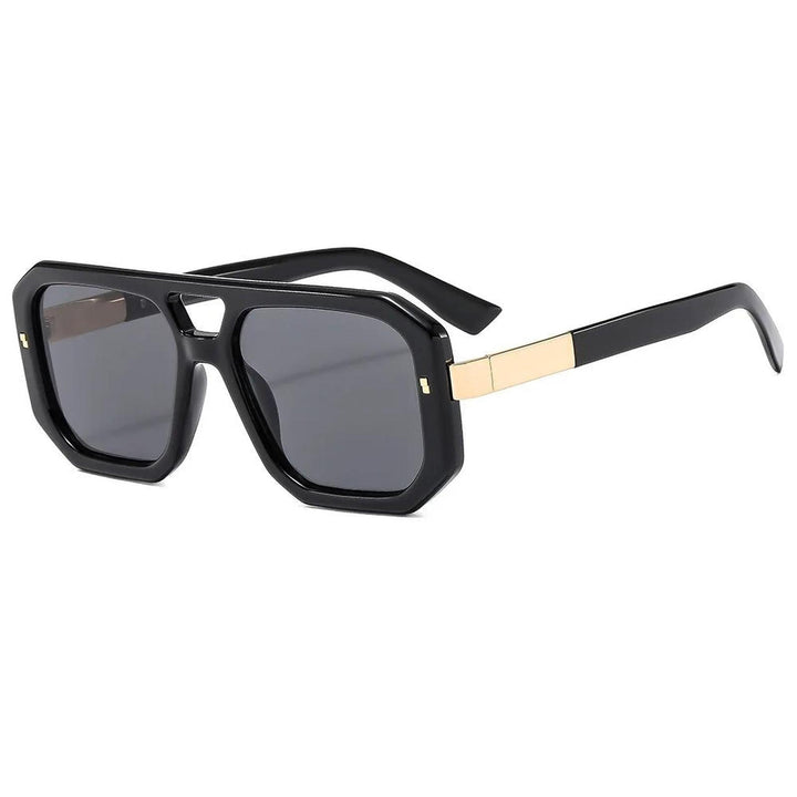 Ethan | Sunglasses Retro Aviator UV400 Protection Gold Accents