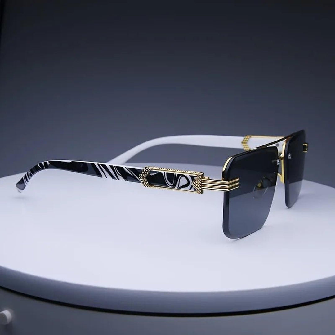 Ethan | Sunglasses Rimless Gradient Men's UV400 Protection Gold