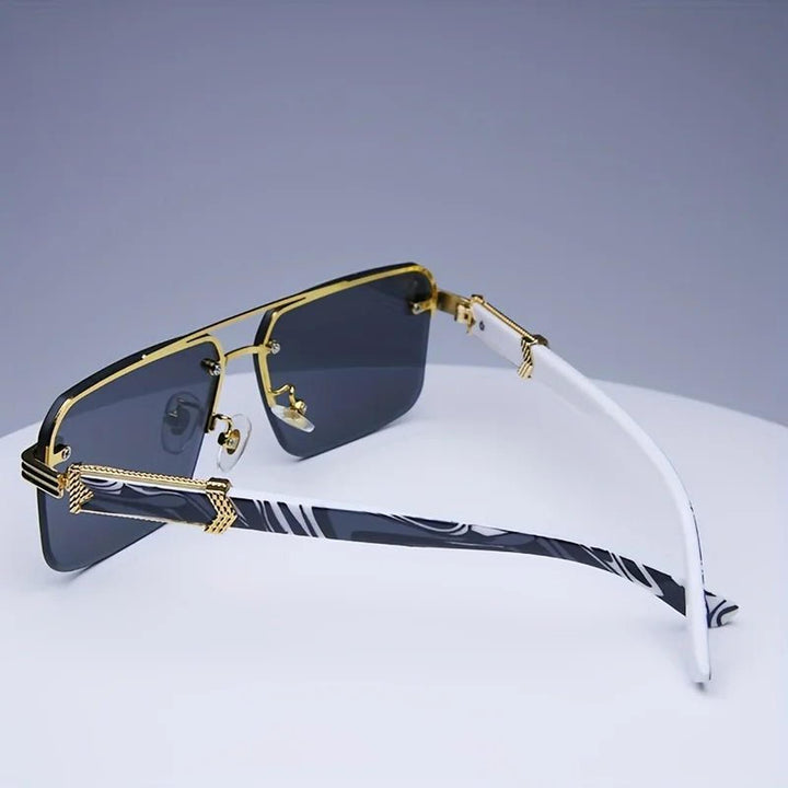 Ethan | Sunglasses Rimless Gradient Men's UV400 Protection Gold