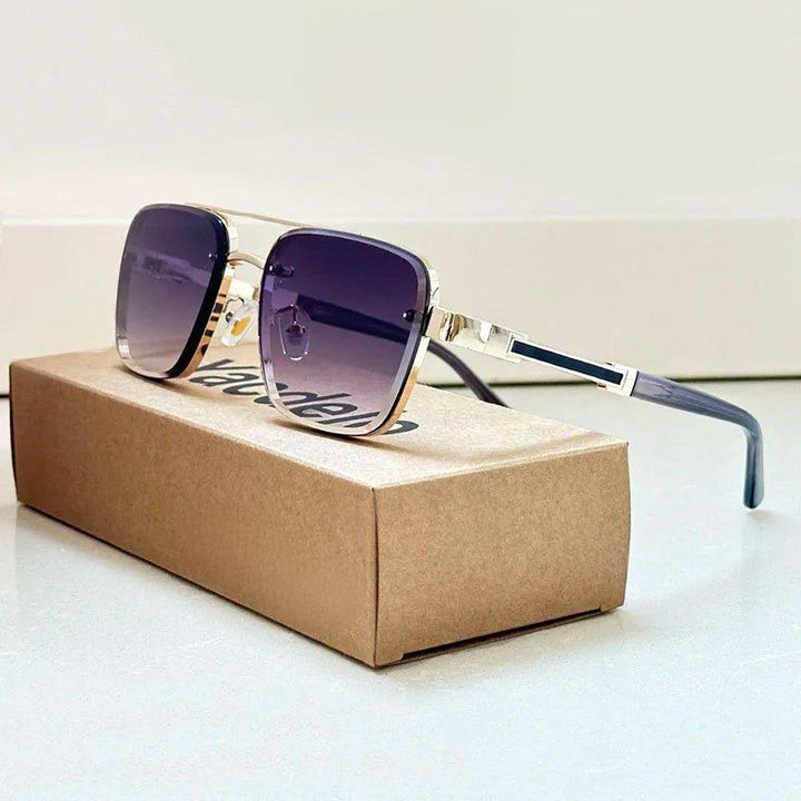 Evelyn | Retro Aviator Sunglasses Gold Frame Gradient Lens UV400