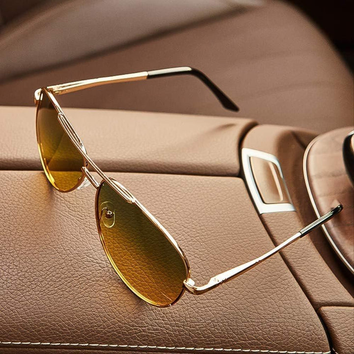 Evelyn | Sunglasses Aviator Gold Frame Yellow Gradient UV400