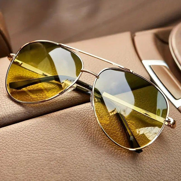 Evelyn | Sunglasses Aviator Gold Frame Yellow Gradient UV400
