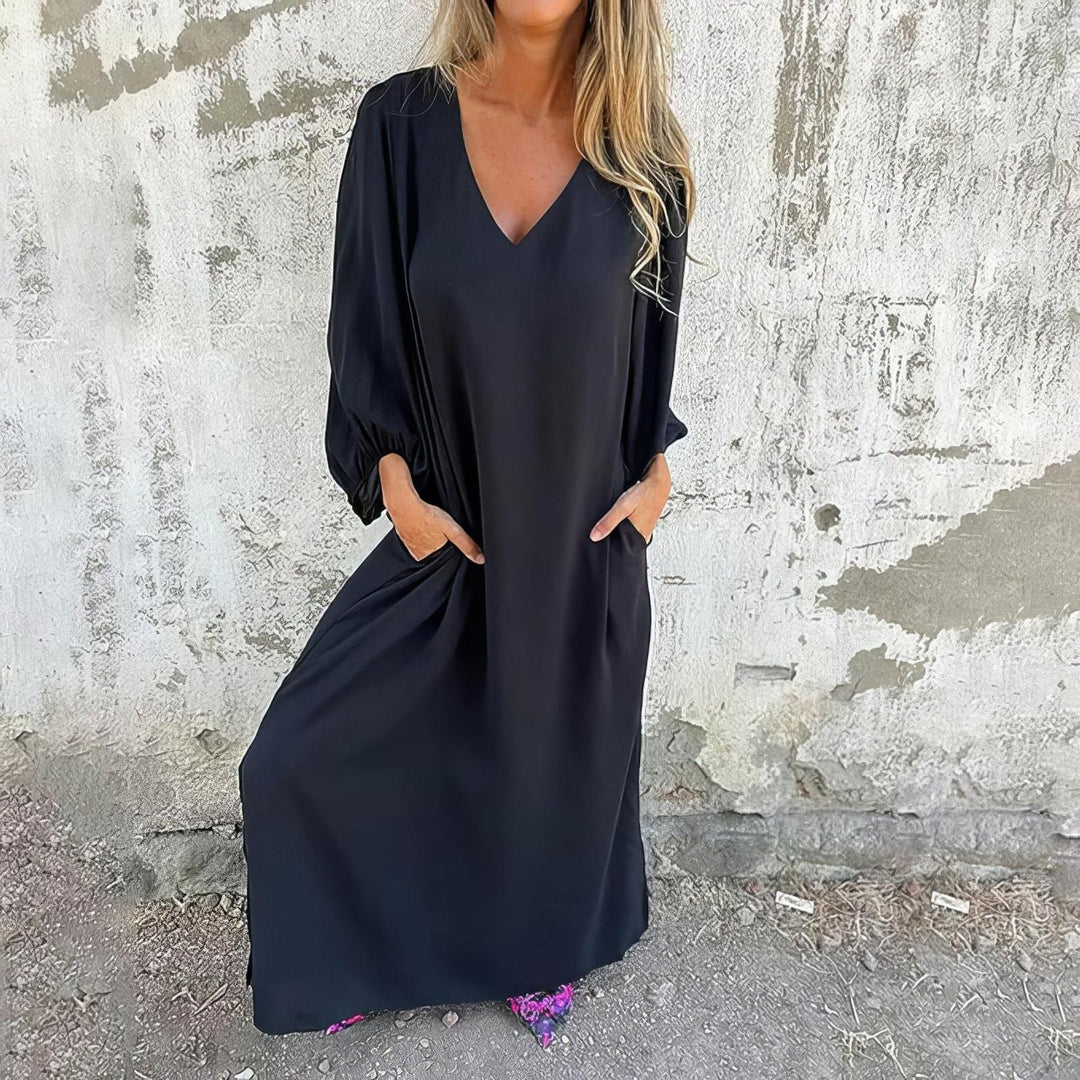 Fiona | Women's Long Sleeve Maxi Summer Dress